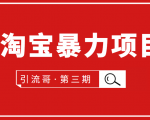引流哥·第3期淘宝暴力项目：每天10-30分钟的空闲时间，有淘宝号，会玩淘宝-第一资源库
