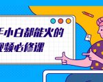 新手小白都能火的短视频必修课,教你三天就能上热门的短视频IP技术-第一资源库