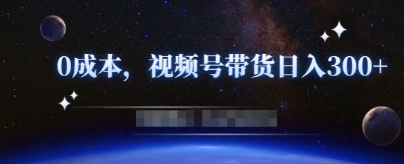 零基础视频号带货赚钱项目,0成本0门槛轻松日入300+【视频教程】-第一资源库