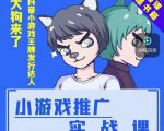 大狗来了:小游戏推广实战课,带你搭建一个游戏推广变现账号-第一资源库