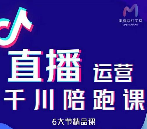美尊-抖音直播运营千川系统课:直播运营规划、起号、主播培养、千川投放等-第一资源库