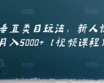 虚拟项目垂直类目玩法,新人快速起店,月入5000+【视频课程】-第一资源库