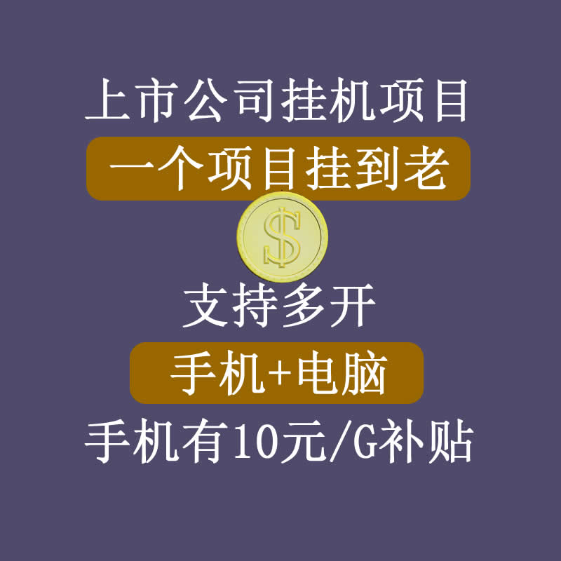 正规挂机项目,支持手机电脑一起挂,支持虚拟机多开,可以挂到老-第一资源库