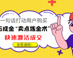 点石成金“卖点炼金术”一句话打动用户购买，快速激活成交！-第一资源库