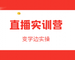 直播实训营，变学边实操，成为运营型主播，拉动直播间人气-第一资源库
