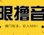 抖音直播无限撸音浪,简单可复制,偏门玩法,日入500+【视频教程】-第一资源库