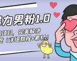 暴力男粉1.0：高利润的项目，完美解决收款风险问题（详细教程+素材）-第一资源库