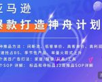 亚马逊爆款打造神舟计划,7种推品方法,4个类目广告打法,2个SOP详解-第一资源库