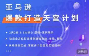 亚马逊爆款打造天宫计划,5大核心逻辑+案例展示,助你全方位打造爆款链接高效、省钱、稳定-第一资源库