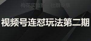 梅花实验室社群视频号连怼玩法第二期,实操讲解全部过程-第一资源库