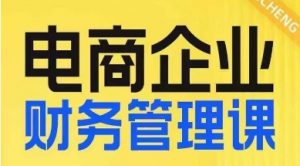电商企业财务管理线上课,为电商企业规划财税-第一资源库