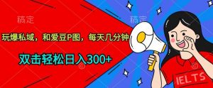 玩爆私域,和爱豆P图,每天几分钟 轻松日入300+【揭秘】-第一资源库