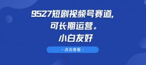 9527短剧视频号赛道，可长期运营，小白友好【揭秘】-第一资源库