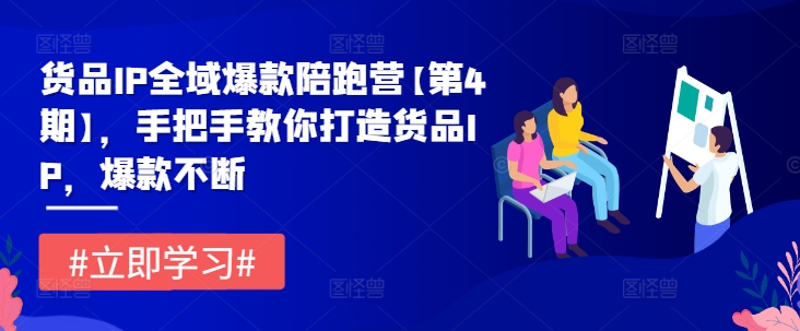 货品IP全域爆款陪跑营【第4期】，手把手教你打造货品IP，爆款不断-第一资源库