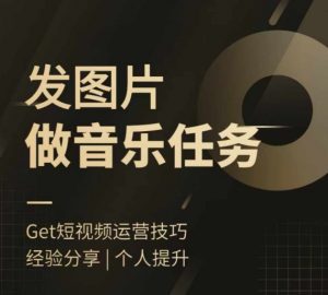 头条图文音乐任务，发图片做音乐任务，简单易上手-第一资源库