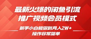 闲鱼引流推广影视会员,0成本就可以操作,新手小白月入过W+【揭秘】-第一资源库