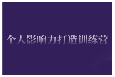 个人影响力打造训练营,掌握公域引流、私域运营、产品定位等核心技能,实现从0到1的个人IP蜕变-第一资源库