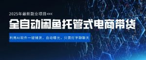 【闲鱼全自动电商带货】三年磨一剑,一朝露锋芒,长期稳定项目,单日稳定变现5张【揭秘】-第一资源库
