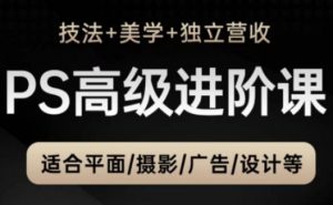 PS高级后期进阶课(技法+美学+独立营收),适合平面摄影广告设计等-第一资源库