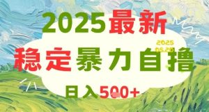 2025最新暴力自撸项目,日入5张+,可矩阵操作【揭秘】-第一资源库