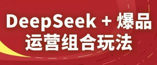 DeepSeek+爆品运营组合玩法,2025淘系精品课-第一资源库