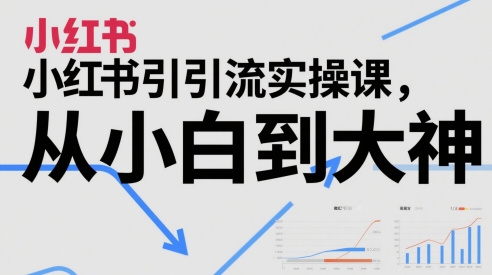 小红书引流实操课,从小白到大神-第一资源库
