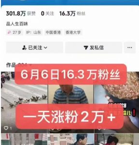外面卖5000最新抖音搬运涨粉技术,新玩法,一分钟一条,一天涨粉2W,苹果安卓都可用-第一资源库