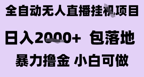 最新全自动抖音无人直播挂G项目,日入2k+ 包落地暴力撸金,小白可做【揭秘】-第一资源库