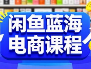 闲鱼蓝海电商课程,手把手助你快速上手,轻松实现闲鱼稳定盈利-第一资源库