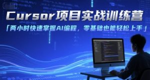 Cursor项目实战训练营,两小时快速掌握AI编程,零基础也能轻松上手-第一资源库