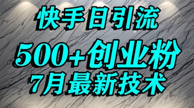 创业粉怎么打？快手精准引流创业粉，宝妈群体日进500+精准流量-第一资源库