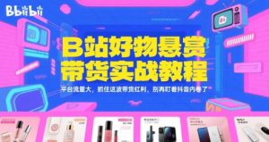 B站好物悬赏带货实战教程,平台流量大,抓住这波带货红利,别再盯着抖音内卷了-第一资源库
