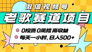 超牛逼的经典老歌赛道，AI原创无需搬运，每天10分钟，日入5张+，带实操教程-第一资源库