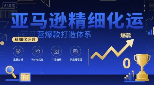 亚马逊精细化运营爆款打造体系,视频课+全套资料文档-第一资源库