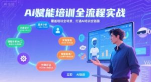 AI赋能培训全流程实站,覆盖培训全场景,打通 Al培训全链路-第一资源库