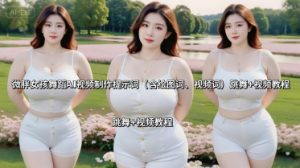 微胖女孩舞蹈AI视频制作提示词(含绘图词、视频词) 跳舞+视频教程-第一资源库