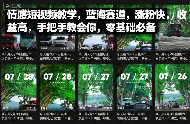 情感短视频教学,蓝海赛道,涨粉快,收益高,手把手教会你,零基础必备-第一资源库