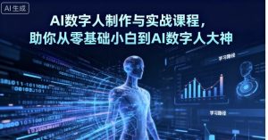AI数字人制作与实战课程，助你从零基础小白到AI数字人大神-第一资源库