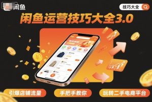 闲鱼运营技巧大全3.0,引爆店铺流量,手把手教你玩转二手电商平台-第一资源库