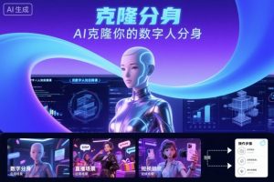 AI数字人认知实操课,克隆你的数字人分身-第一资源库