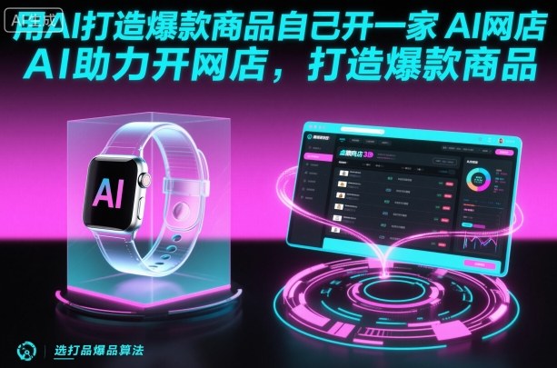 用AI打造爆款商品自己开一家AI网店,AI助力开网店,打造爆款商品-第一资源库