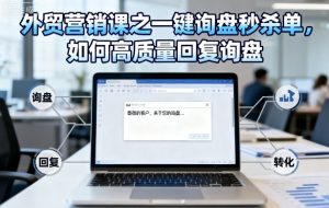 外贸营销课之一键询盘秒杀单,如何高质量回复询盘-第一资源库