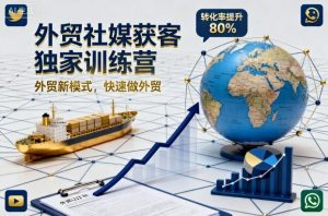 外贸社媒获客独家训练营,外贸新模式,快速做外贸-第一资源库