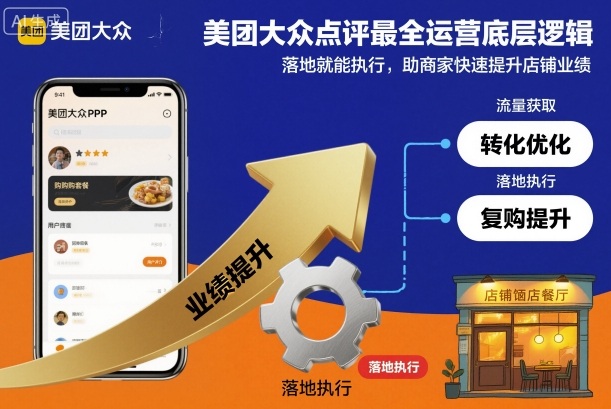 美团大众点评最全运营底层逻辑,落地就能执行,助商家快速提升店铺业绩-第一资源库