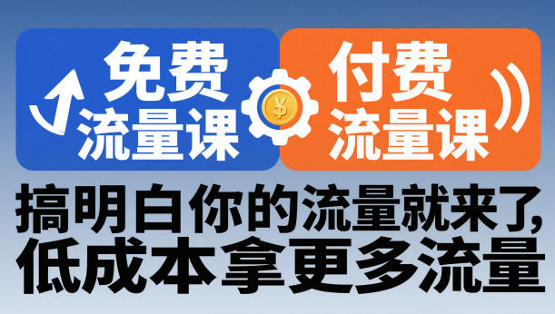 拼多多免费流量课+付费流量课,搞明白你的流量就来了,低成本拿更多流量-第一资源库