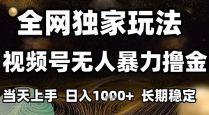 年底最新独家视频号无人直播撸礼物,小白也能轻松日入1k+,长期稳定,可批量复制【揭秘】-第一资源库