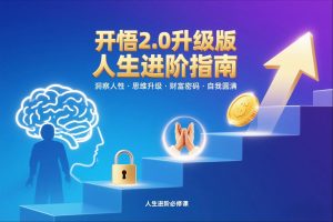 开悟2.0升级版人生进阶指南,洞察人性-思维升级-财富密码-自我圆满-第一资源库