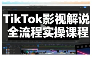TikTok影视解说全流程实操,手把手教你打造TK爆款解说视频-第一资源库