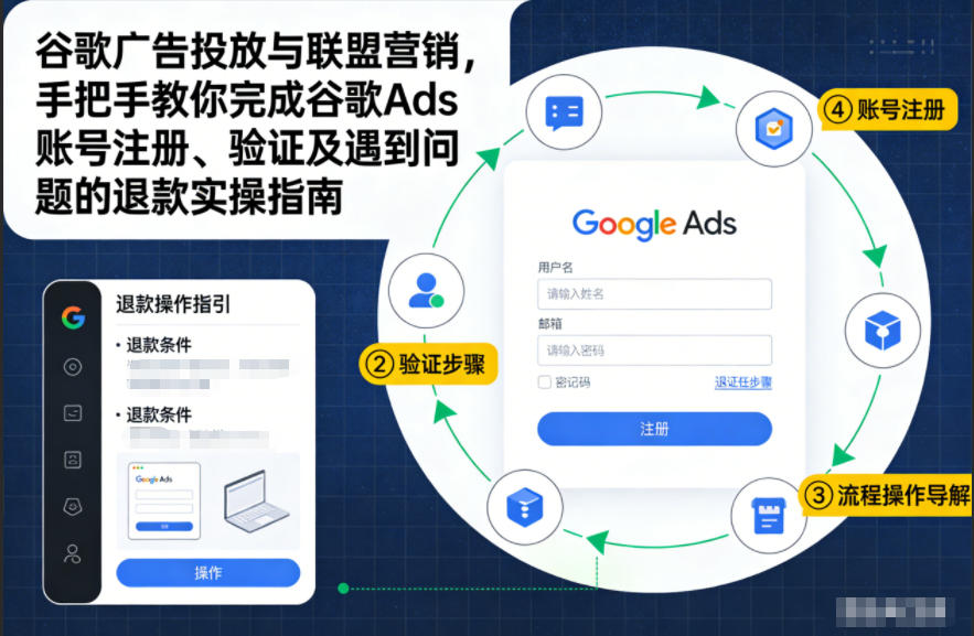 谷歌广告投放与联盟营销,手把手教你完成谷歌Ads账号注册、验证及遇到问题的退款实操指南-第一资源库