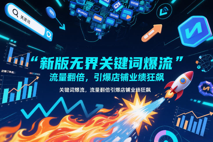 新版无界关键词爆流,流量翻倍,引爆店铺业绩狂飙-第一资源库